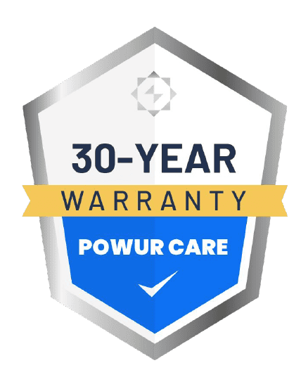 Powur Care 30-Year Complete Confidence Warranty Badge